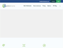 Tablet Screenshot of printelements.com